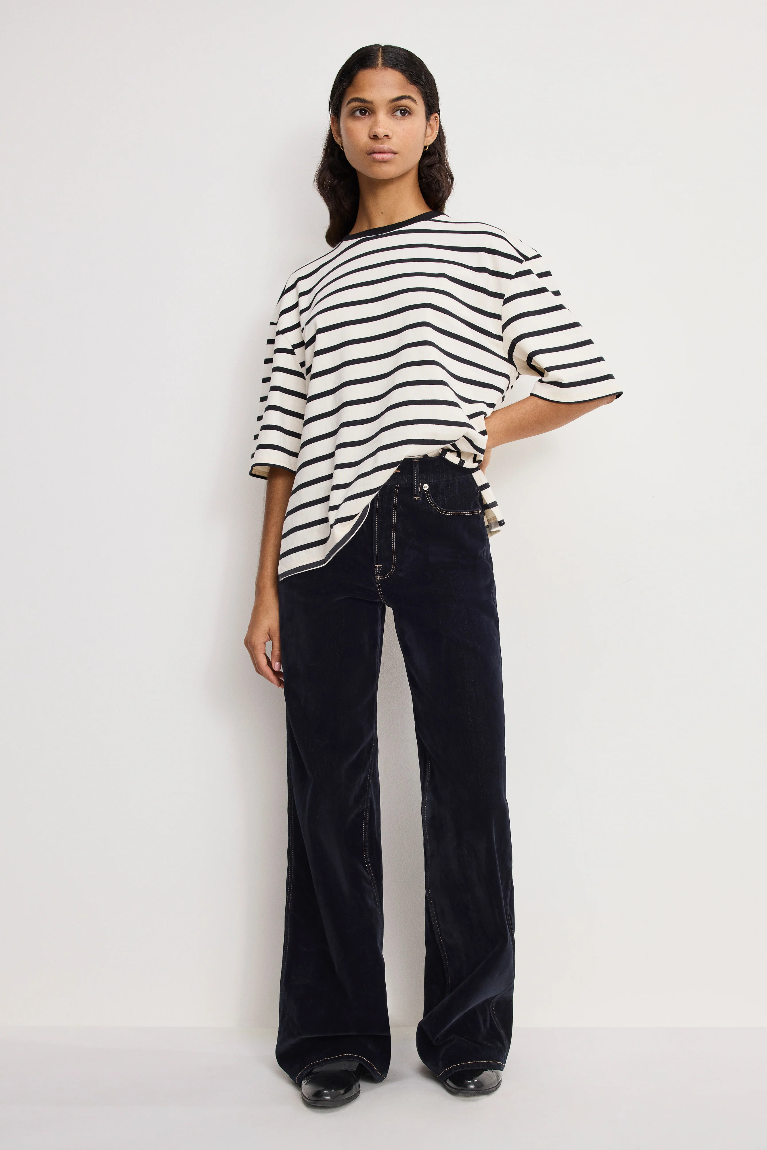 GOOD SKATE FLOCKED DENIM JEANS | INDIGO939 - GOOD AMERICAN | Good American