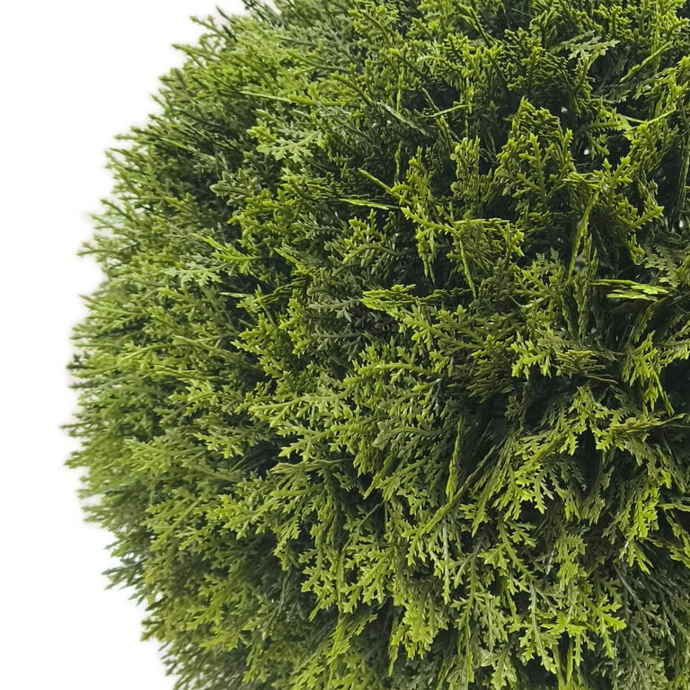 My Texas House 21" Artificial Evergreen Cyprus Ball | Walmart (US)