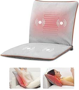 COMFIER Vibration Massage Seat Cushion with Heat,Portable Vibrating Massage Pillow, Back Neck Mas... | Amazon (US)