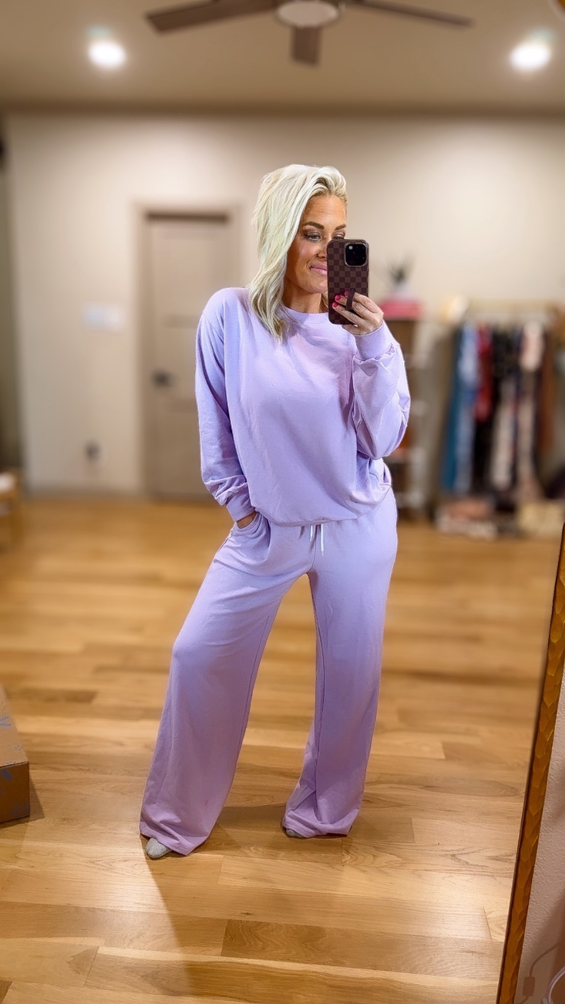The cutest lilac Walmart lounge set / small 