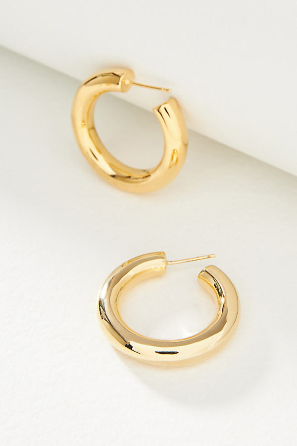 Mini Hoop Earrings By Anthropologie in Gold | Anthropologie (US)