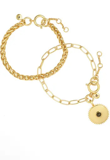 Set of 2 Wheatberry Chain Bracelets | Nordstrom
