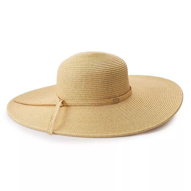 Women's Scala Wide Brim Sun Hat, Med Brown | Kohl's