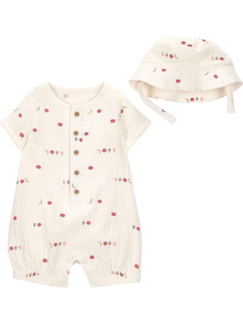Carter's Child of Mine Baby Boy Romper Set, 2-Piece, Sizes 0/3-24 Months | Walmart (US)