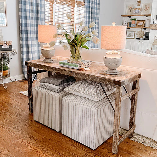 Reclaimed Wood Wedding Table - Decor Steals | Decor Steals