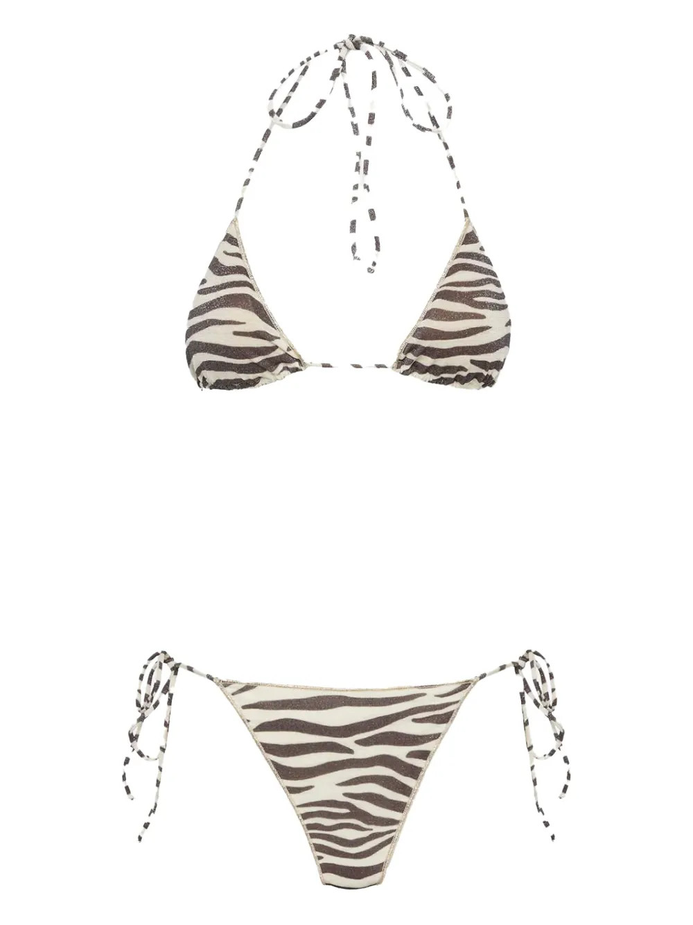 MC2 Saint Barth zebra-print Bikini | Neutrals | FARFETCH | Farfetch Global