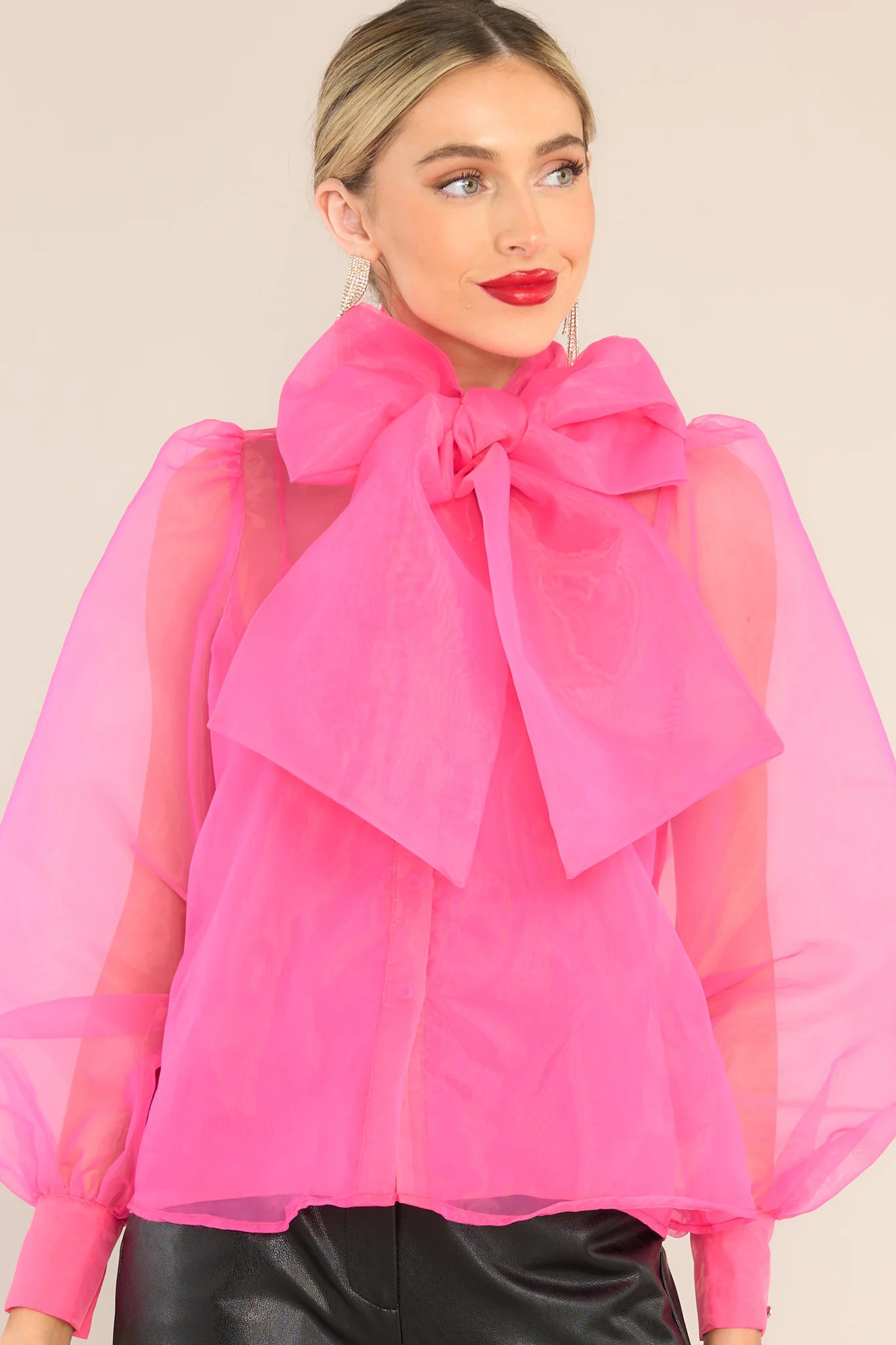 Patience Is Power Hot Pink Top | Red Dress 