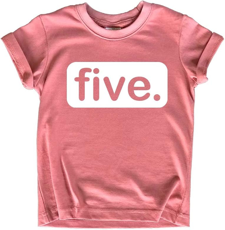 Unordinary Toddler 5th Birthday Shirts for Girls 5 Year Old Shirt Girl Five Gift Fifth Tshirt Out... | Amazon (US)