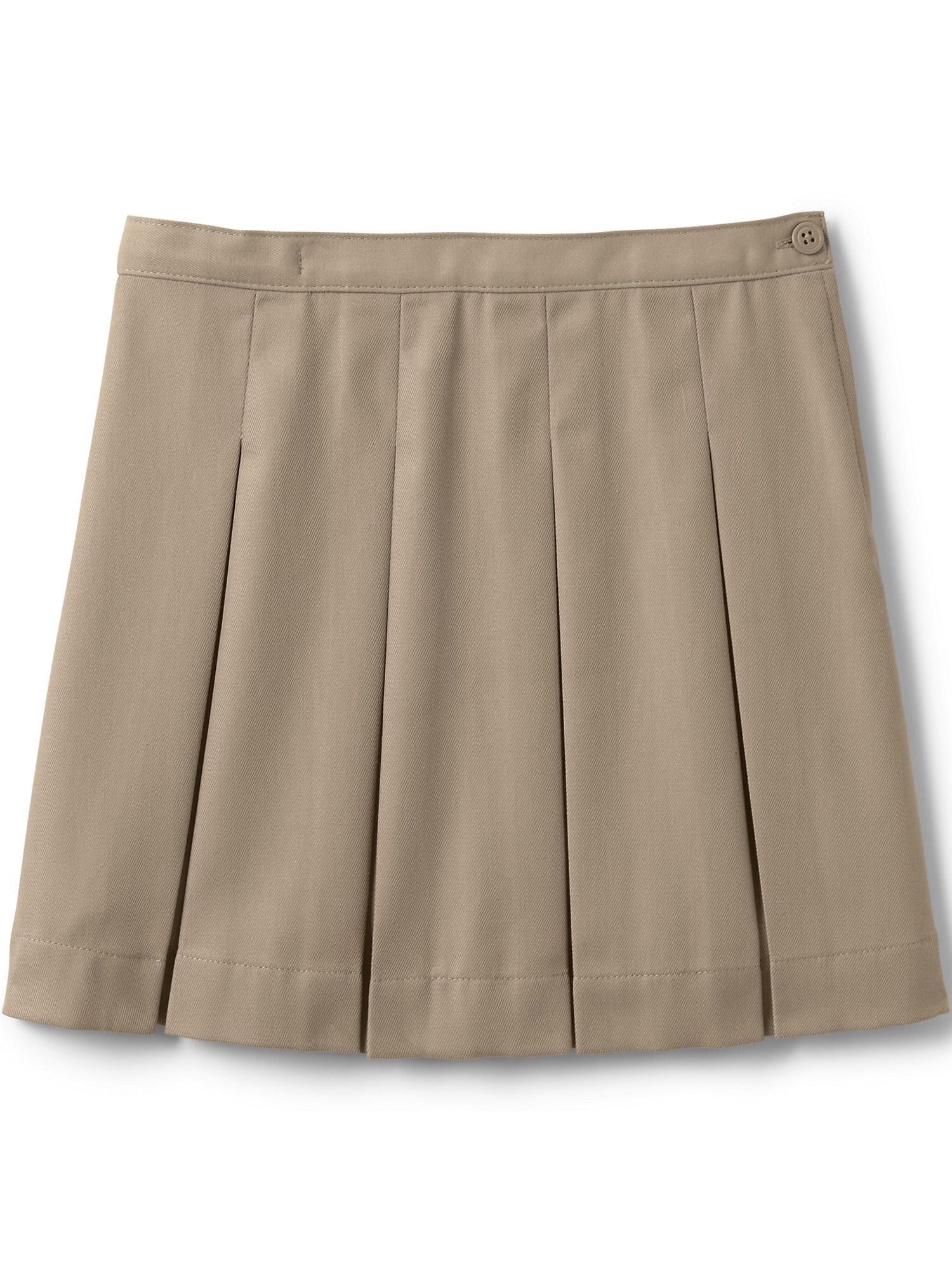 Lands' End School Uniform Girls Poly-Cotton Box Pleat Skirt Top of Knee | Walmart (US)