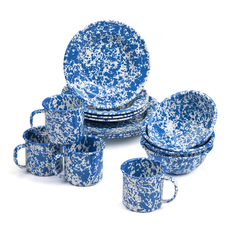 Splatterware 16 Piece Dinnerware Set - Service for 4 | Wayfair North America
