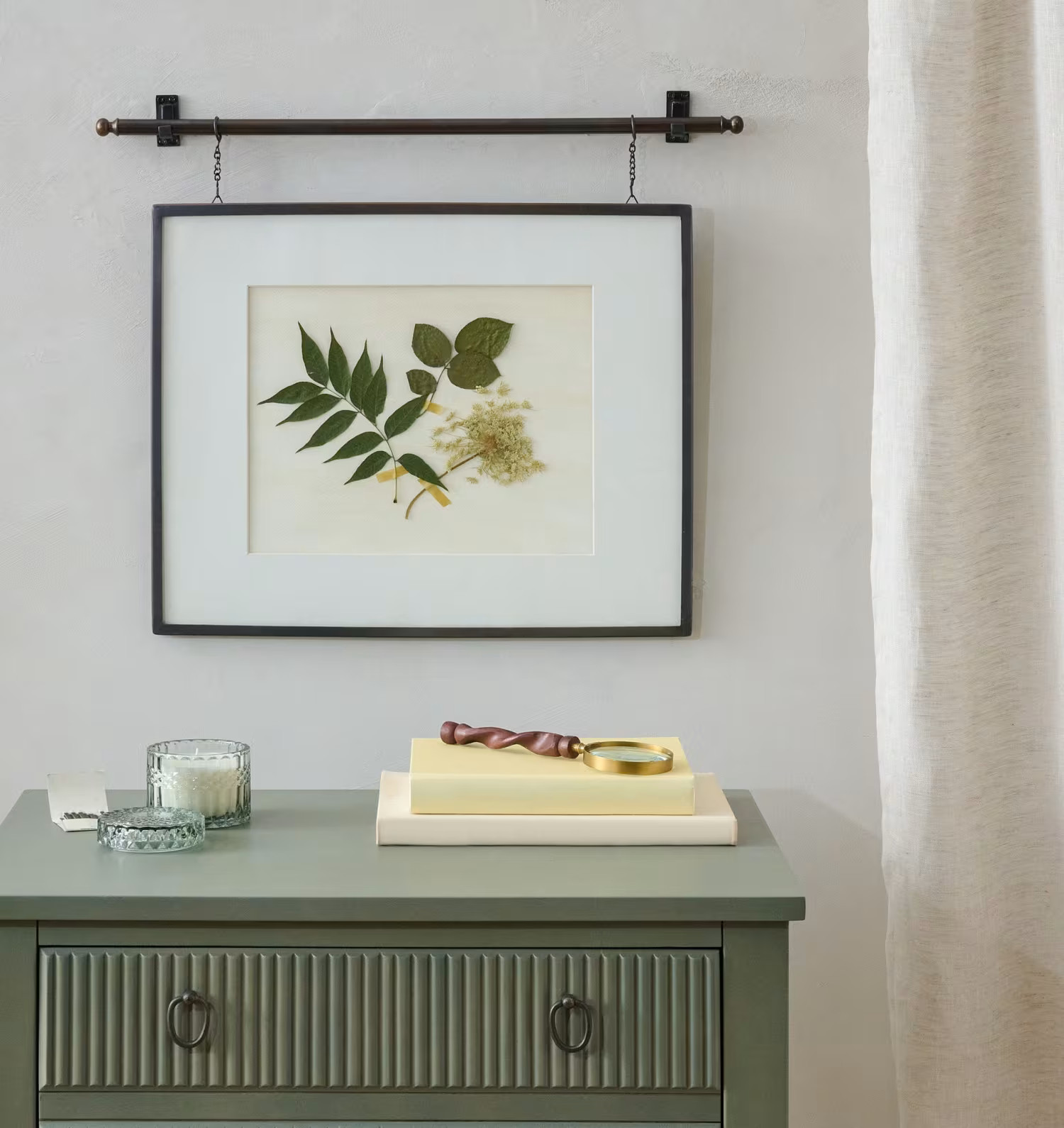 Colleen Antique Bronze Rail Picture Frame | Magnolia