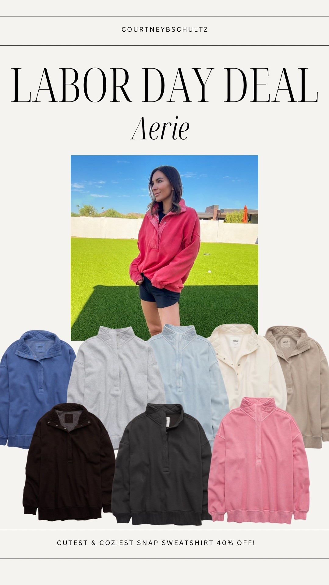 40% off nearly everything at Aerie for their Labor Day sale means I am stocking up on this snap pullover sweatshirt. So cute and cozy  

#LTKSaleAlert #LTKSeasonal