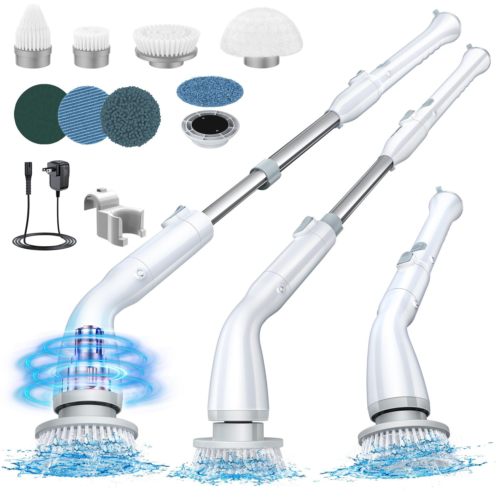 LABIGO Electric Spin Scrubber LA1 Pro, Cordless Spin Scrubber with 7 Replaceable Brush Heads and ... | Amazon (US)