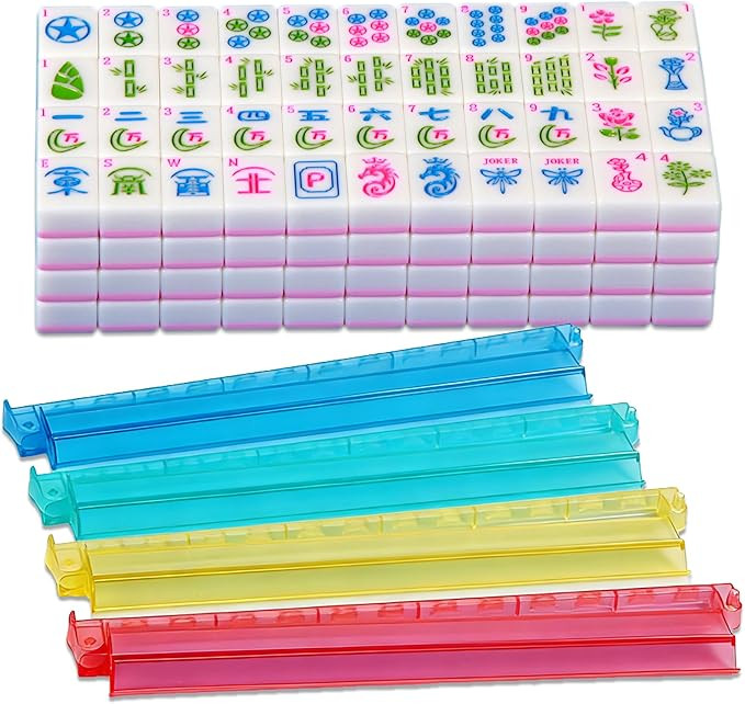 American Mahjong Set 166 Mahjong Tile Set 1.2-inch American Mahjong Tile Set Equipped with 4PCS M... | Amazon (US)
