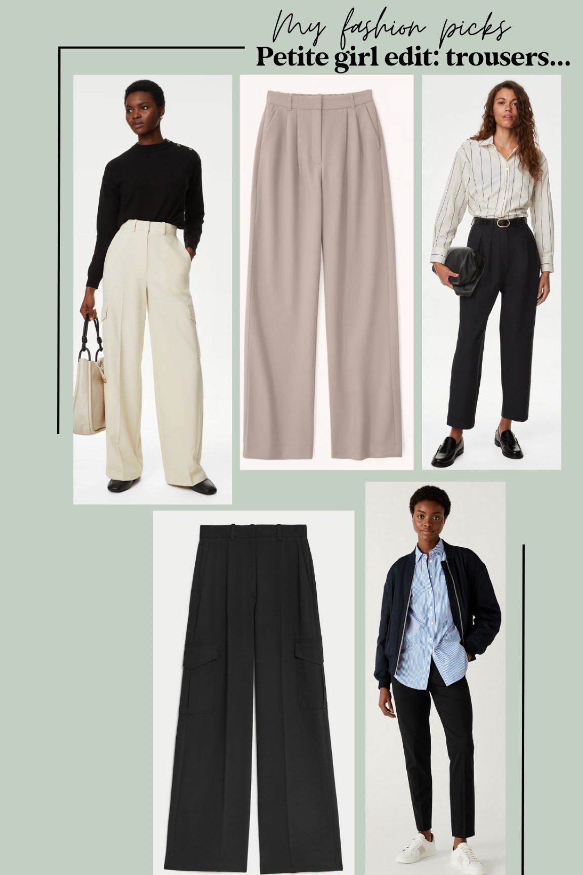 Petite girl edit: trousers 🖤 #Petite #PetiteStyle 

#LTKfindsunder100 #LTKstyletip #LTKfindsunder50