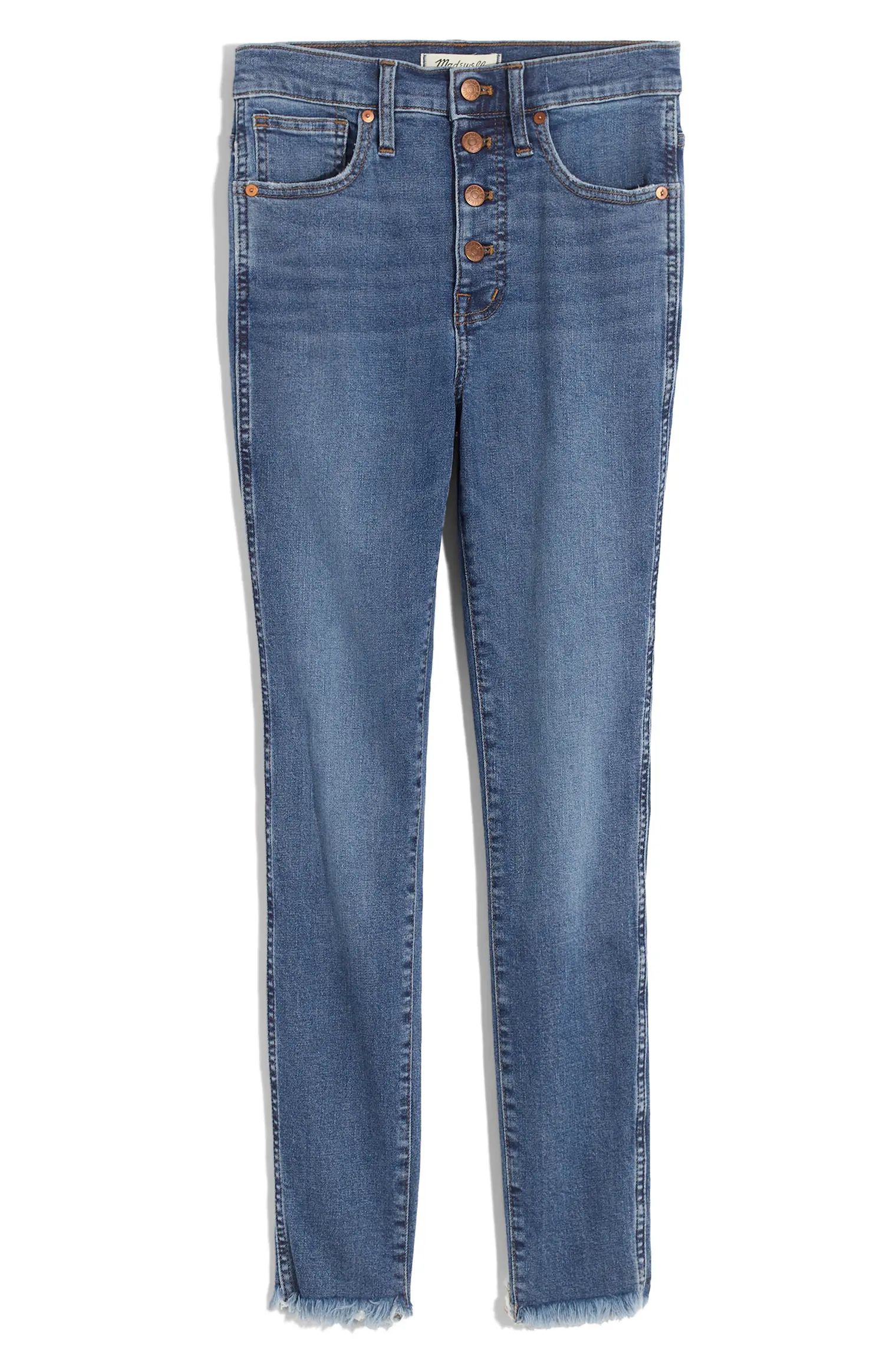 10-Inch High-Rise Skinny Jeans: Button-Front Edition | Nordstrom