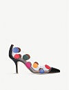 x Emanuel Ungaro Christie polka-dot PVC and leather pumps | Selfridges