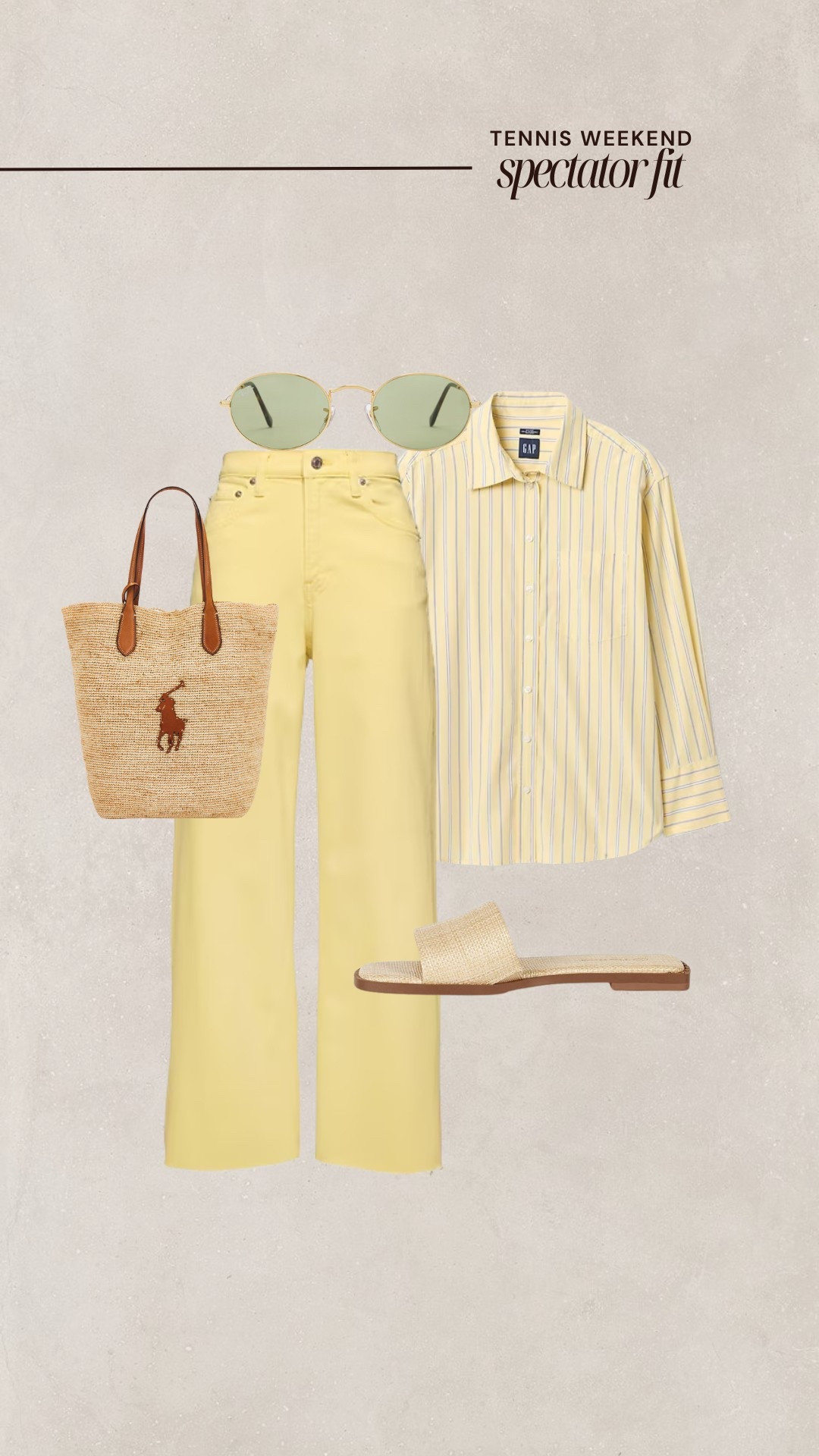 A bright weekend outfit! 💛💛