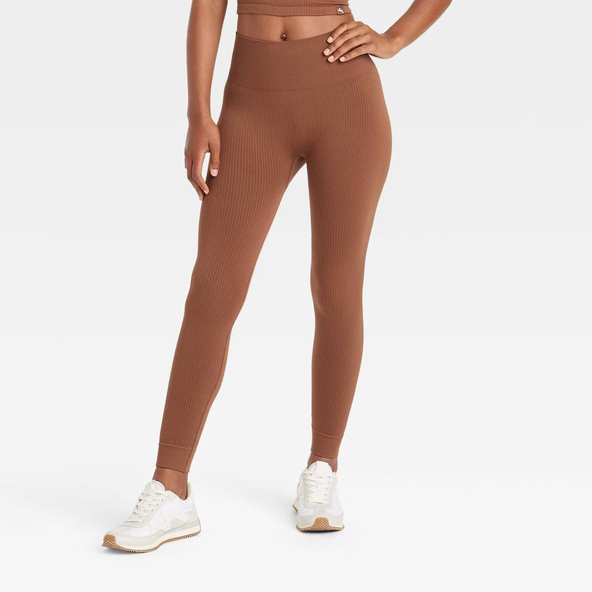 Women's Seamless Textured High-Rise 7/8 Leggings - JoyLab™ | Target