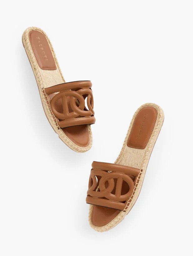 Ilyssa Links Nappa Espadrille Slides | Talbots
