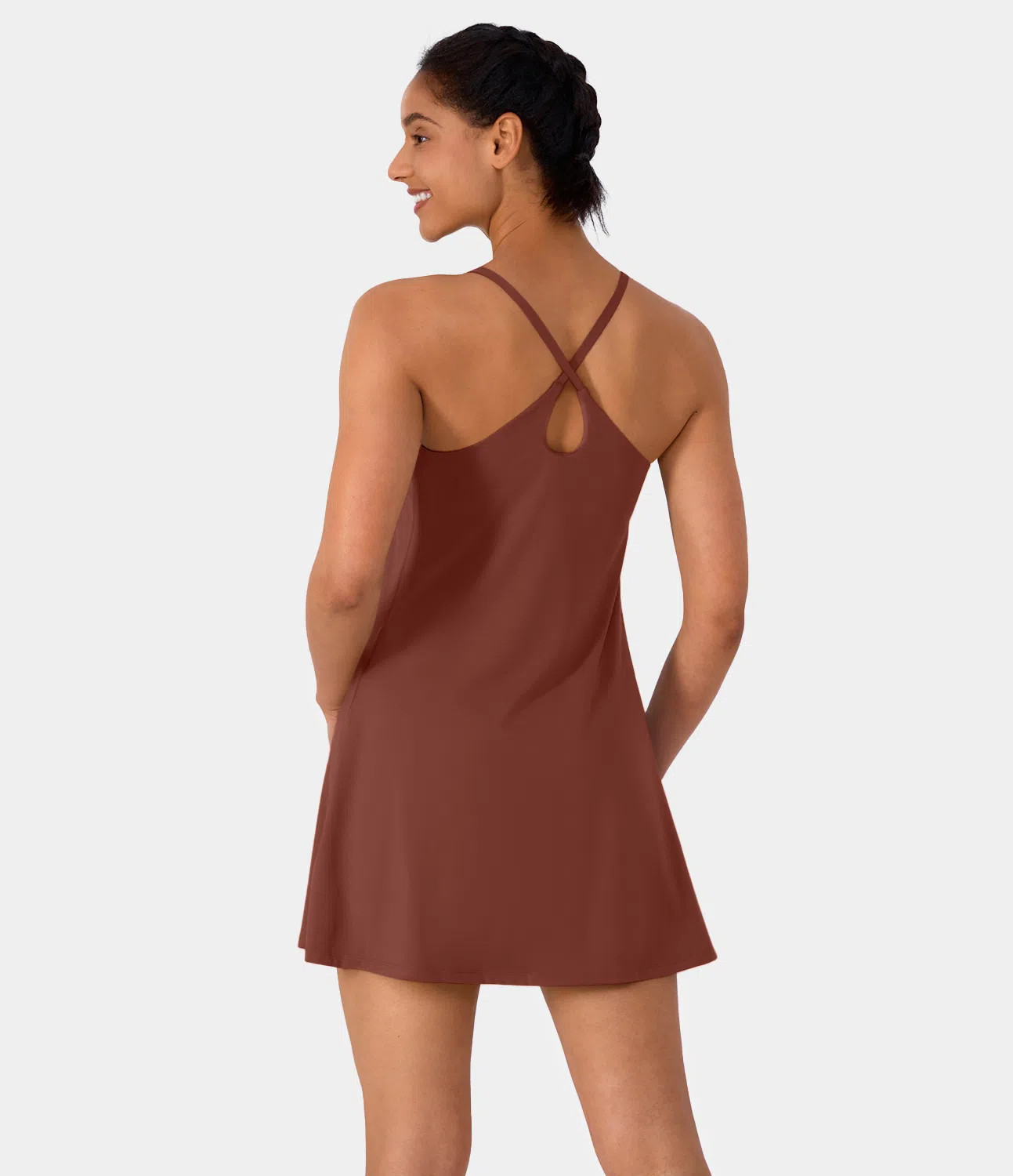 Women’s Softlyzero™ Plush Backless Active Dress-Easy Peezy Edition - Halara | HALARA
