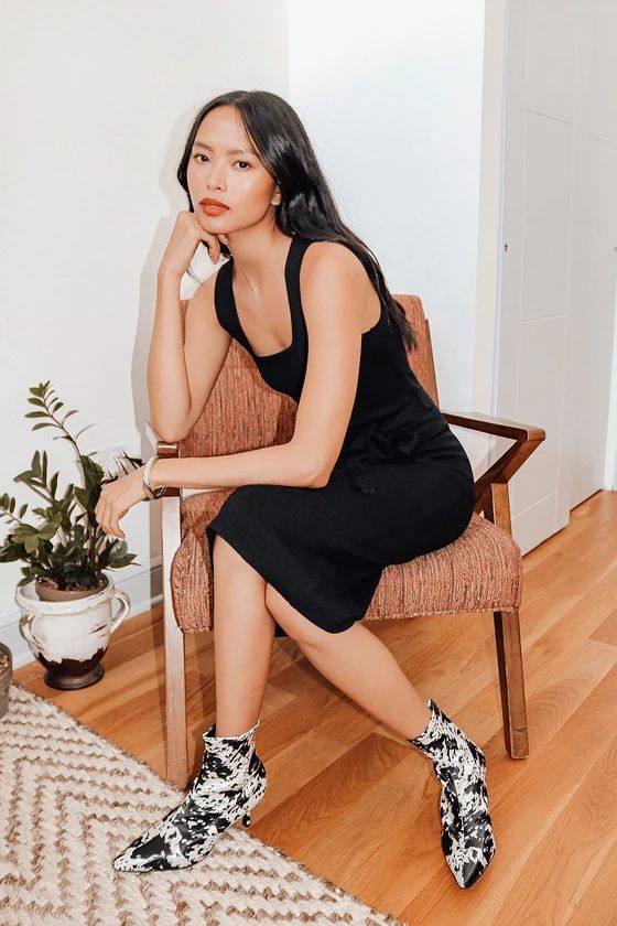 Leaving an Impression Black Sleeveless Sweater Dress | Lulus (US)