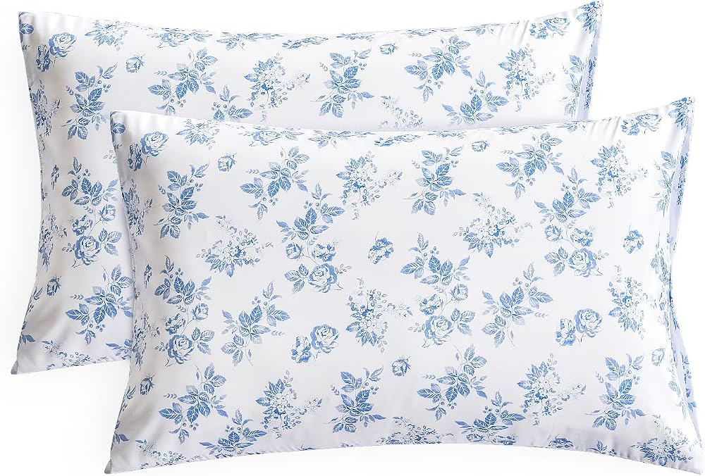Wake In Cloud - Cottagecore Pillow Cases, Floral Shabby Chic Vintage Flower Shabby Chic Coquette ... | Amazon (US)
