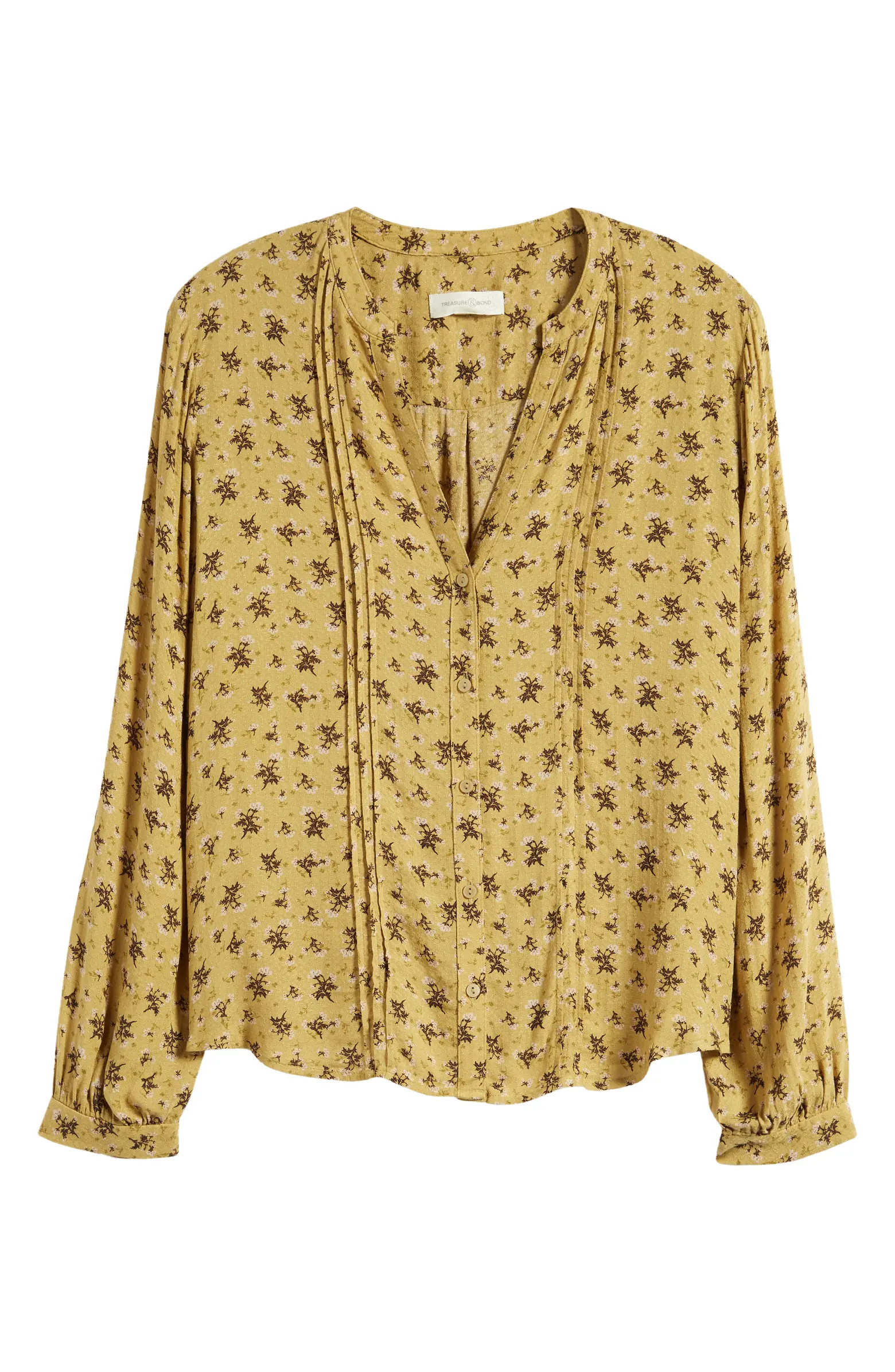 Floral Long Sleeve Peasant Blouse | Nordstrom