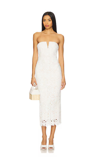 Scarlett Midi Dress in White | Revolve Clothing (Global)
