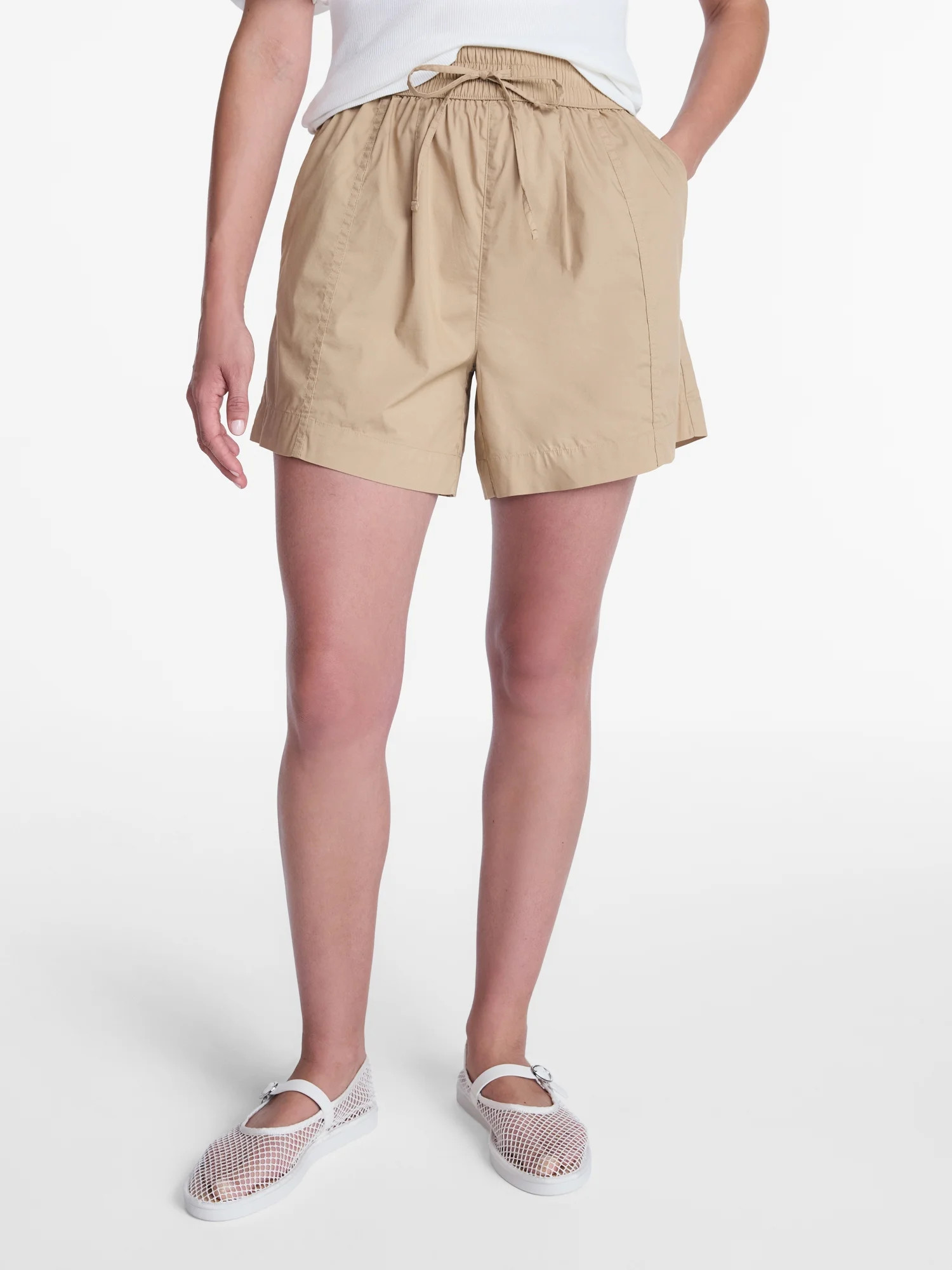 Time and Tru Women's Poplin Shorts, Sizes XS-XXXL | Walmart (US)
