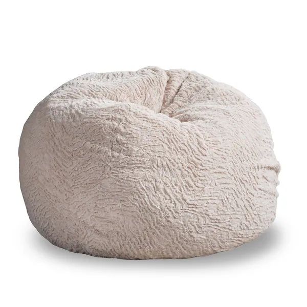 Shag Glam 3 Foot Faux Fur Bean Bag by Christopher Knight Home | Bed Bath & Beyond