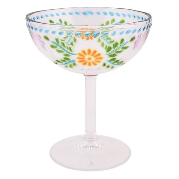 Embossed Clear Acrylic Margarita Glass | At Home