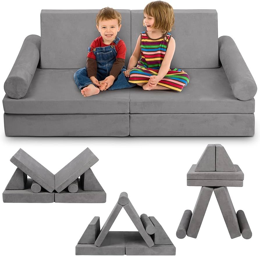 TOLEAD Play Couch Sofa for Kids Imaginative Furniture Set for Creative Kids,Toddler to Teen Bedro... | Amazon (US)