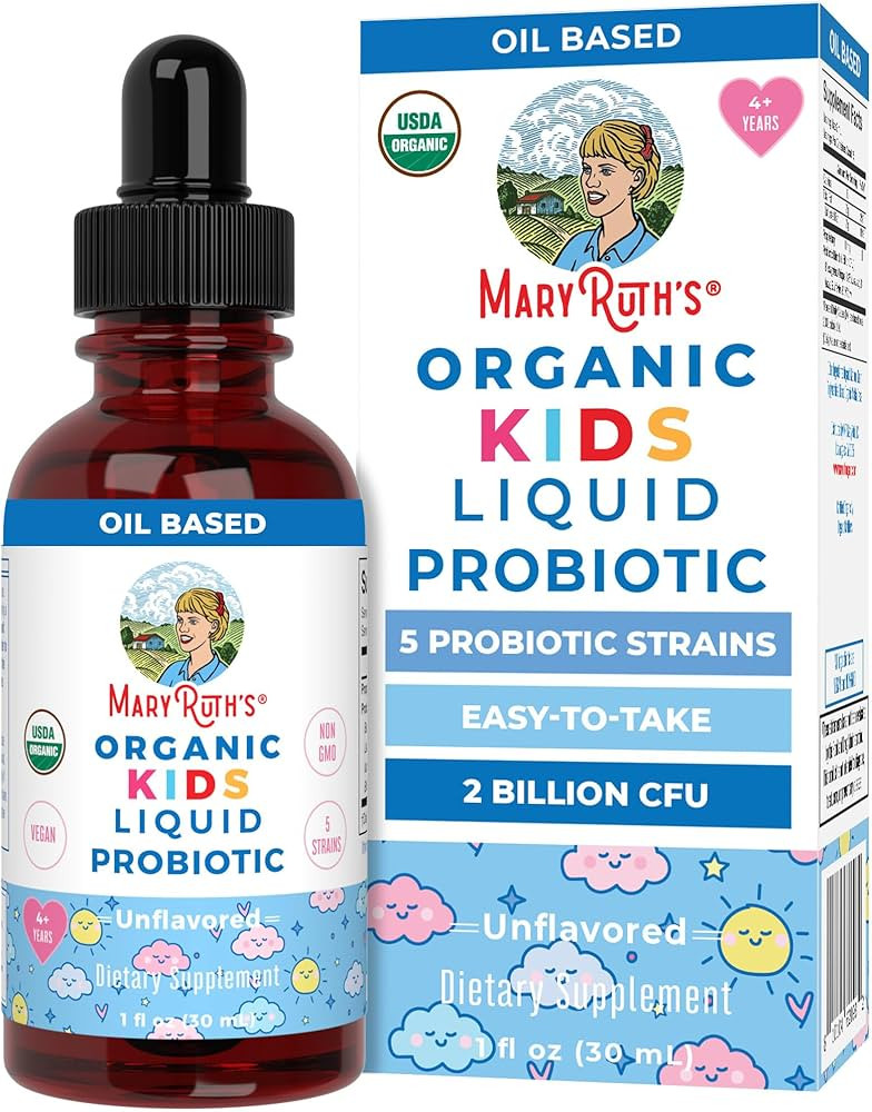 MaryRuth Organics Kids Probiotic Liquid Drops | USDA Organic Probiotics for Digestive Health | Ag... | Amazon (US)