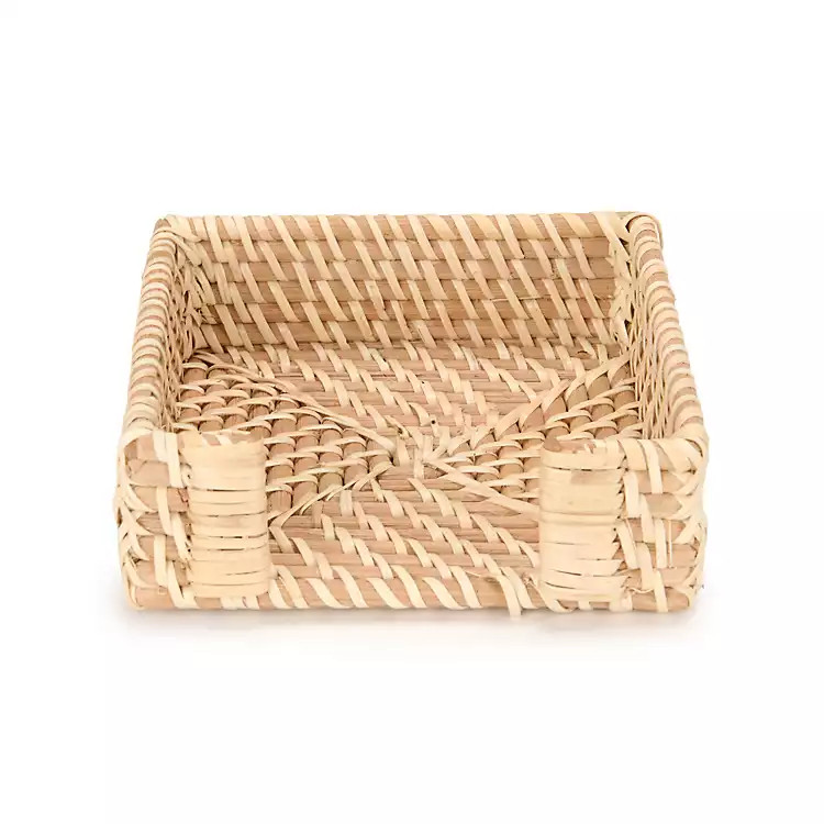 New! Natural Rattan Napkin Holder | Kirklands