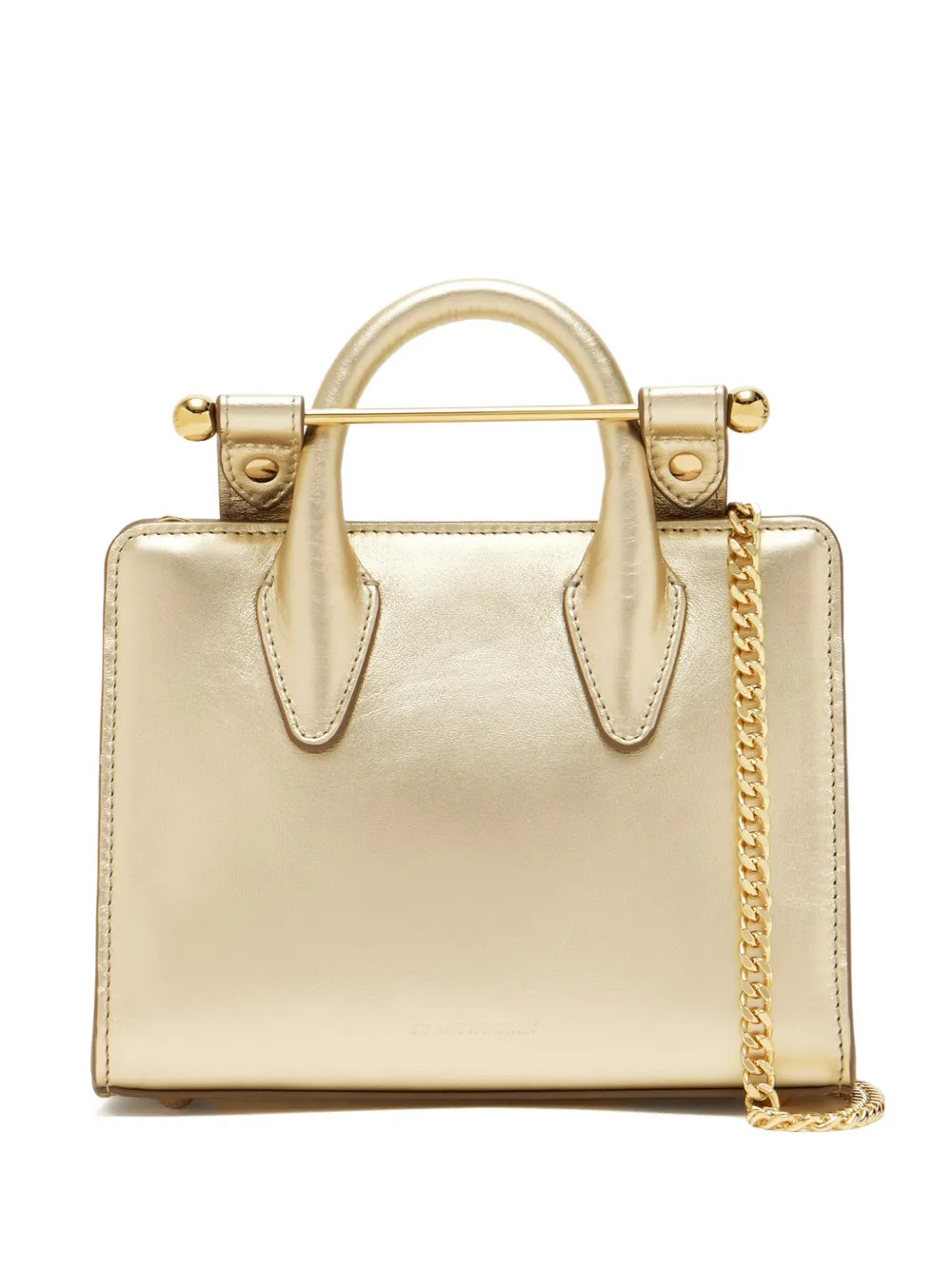 Strathberry Nano Tote Bag | Gold | FARFETCH UK | Farfetch Global