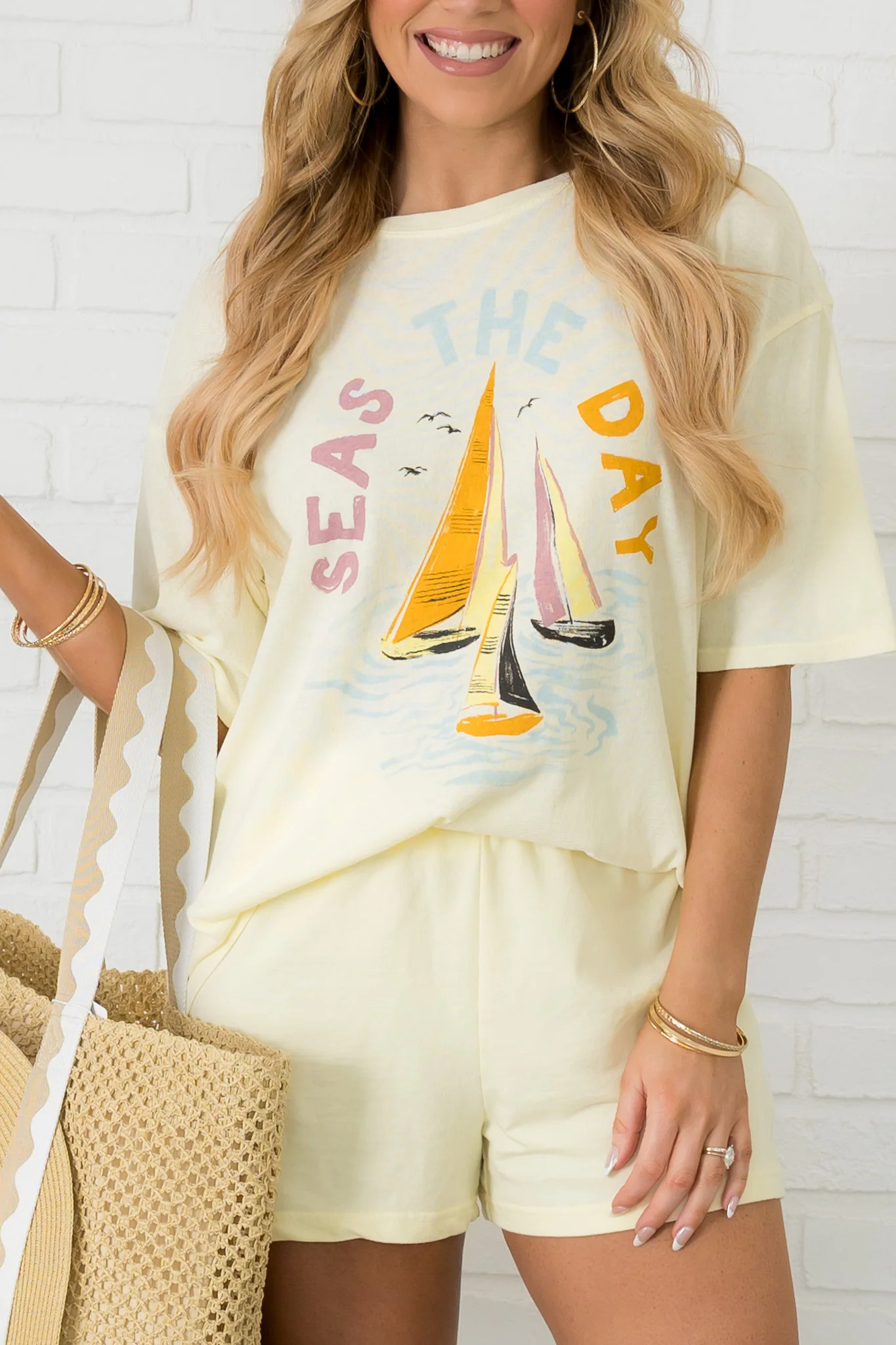 Z Supply Mellow Yellow Seas Social Tee | The Willow Tree