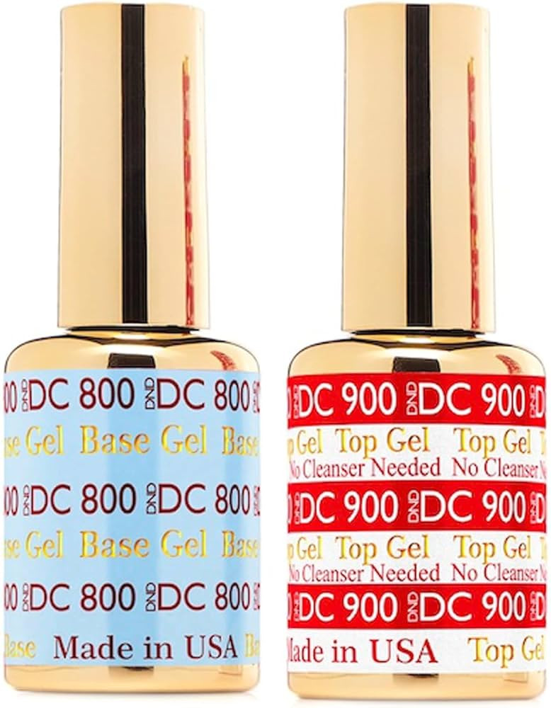 DND DC GEL POLISH BASE GEL 800-TOP GEL NO CLEANSE 900, CLEAR | Amazon (US)
