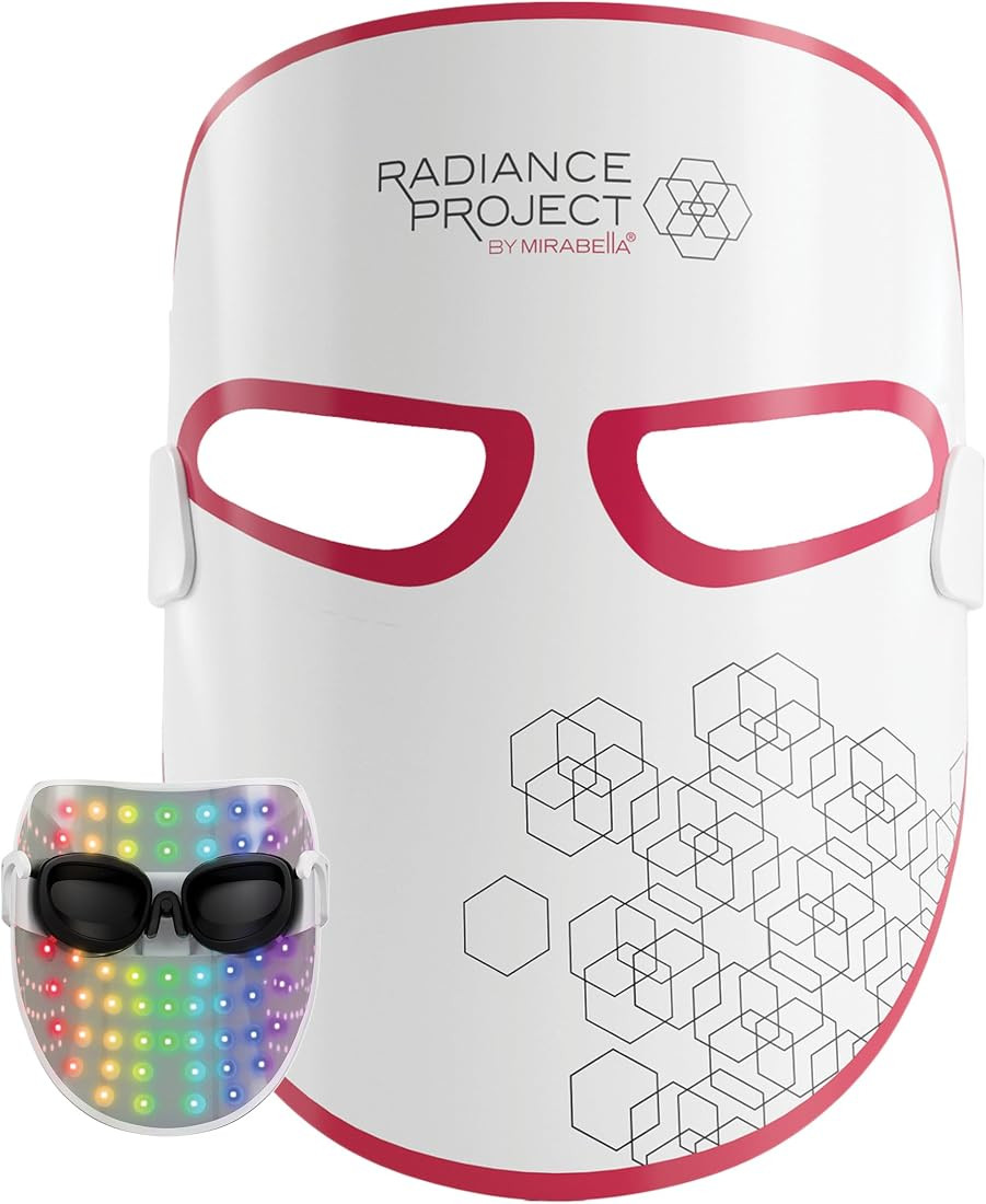 Mirabella 7 Color LED Light Therapy for Face w/Near Infrared Light - Wireless, Rechargeable Multi... | Amazon (US)