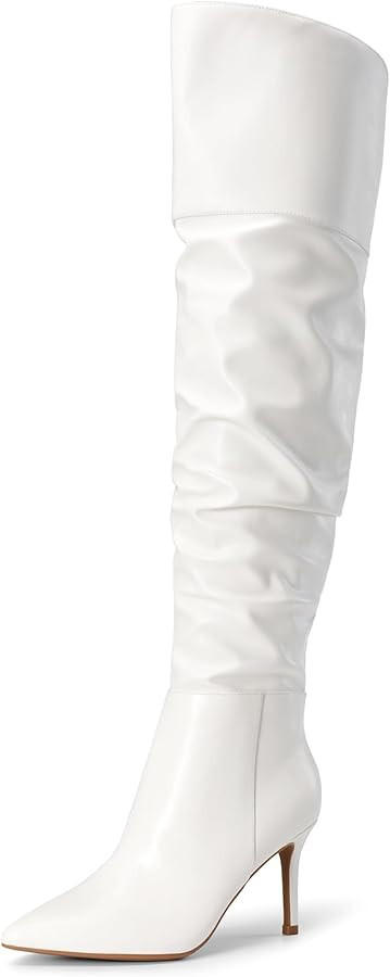 DREAM PAIRS Women's High Heels Over The Knee Boots Thigh High Pointed Toe Stiletto Long Fall Sexy... | Amazon (US)