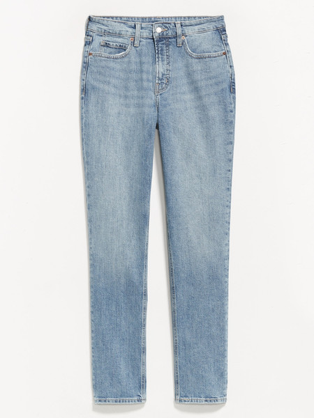 Curvy Extra High-Waisted Straight Jeans | Old Navy (CA)