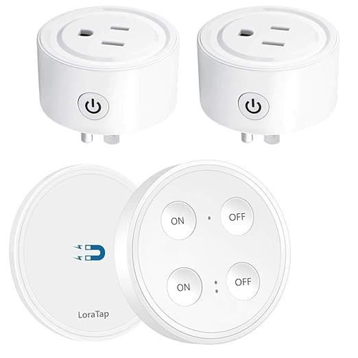 LoraTap Mini Remote Control Outlet Plug Adapter with Remote, 656ft Range Wireless Light Switch fo... | Amazon (US)
