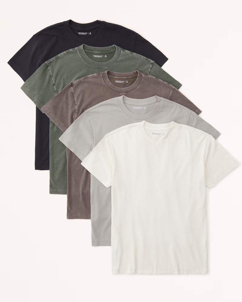 5-Pack Essential Tees | Abercrombie & Fitch (US)