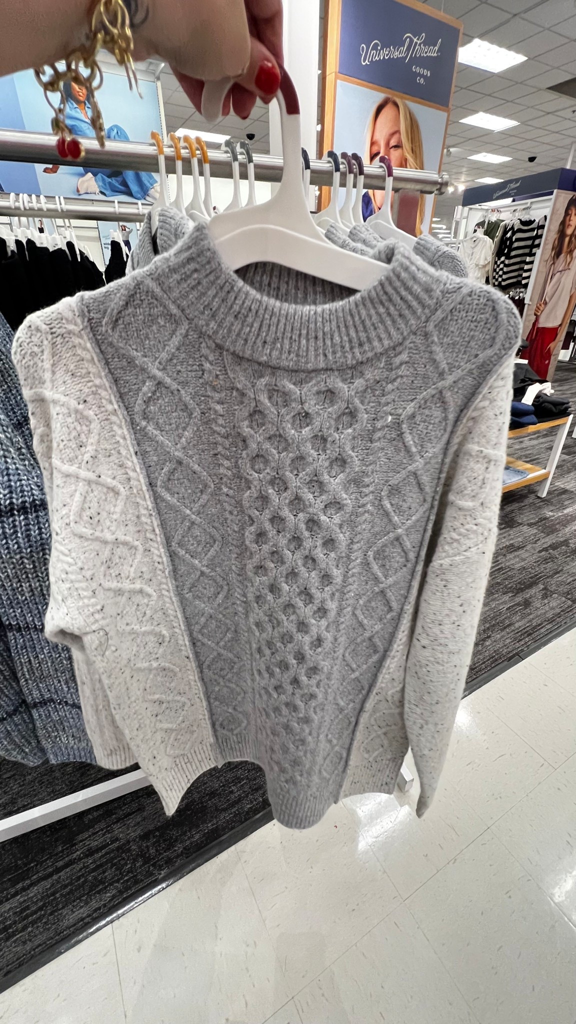 40% off sweaters today only 
Target deal of the day 
Women's Cozy Knit Cable Crewneck Pullover Sweater - Universal Thread™ Cream/Gray

#LTKStyleTip #LTKSeasonal #LTKSaleAlert