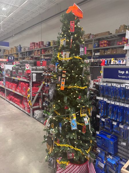 #ad This tree has my wheels spinning for amazing Stocking Stuffer ideas for the hubby!! From work gloves to levelers and drill bits…Lowe’s has it all and at an amazing price during their Buy Early, Save Big Event!! Soo many great gift ideas for the handy people in our lives! Be the hero these holiday’s and shop for gifts at Lowe’s!! 
#LowesPartner

#LTKSeasonal #LTKGiftGuide #LTKHoliday