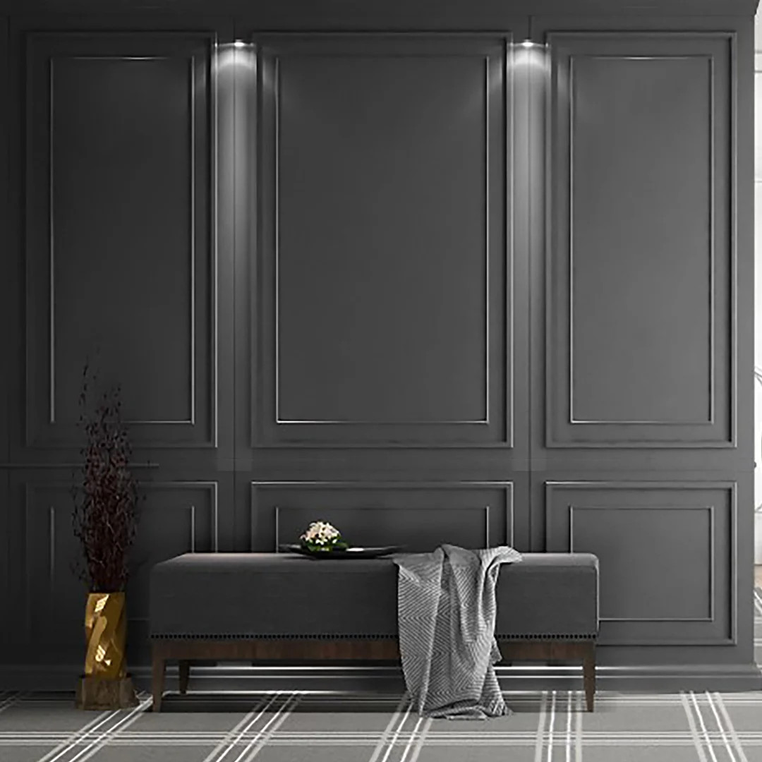 Wall molding package ready to assemble, pre-cut factory primed, wall paneling kit - Nested rectan... | Etsy (US)