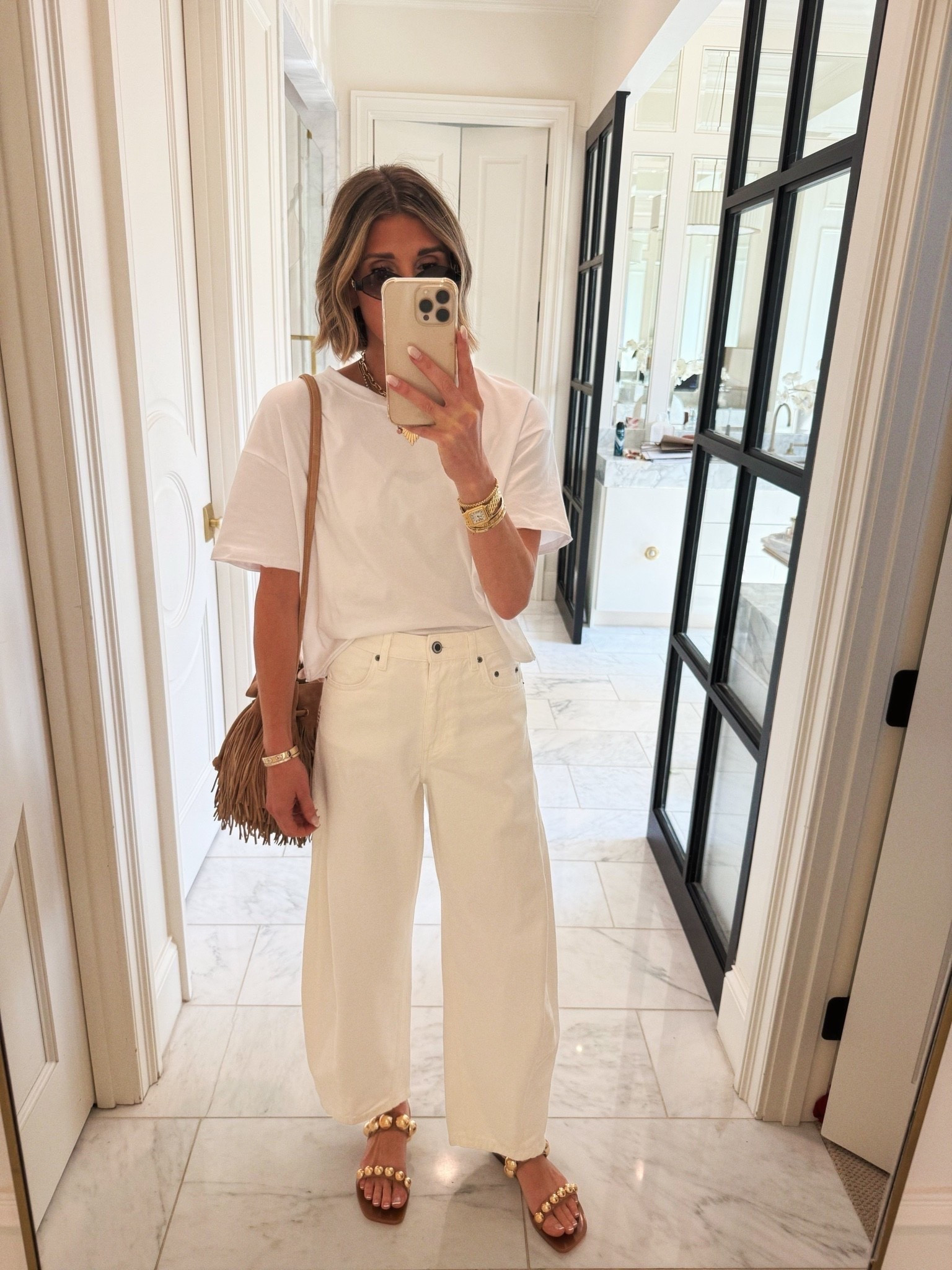 Outfit of the day! Two capsule wardrobe finds and these BEST SELLING jelly sandals.

#LTKsummer #LTKshoes