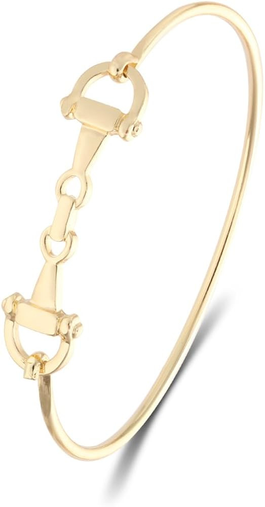 Horse Snaffle Bit Bracelet Double Horse Stirrup Lariat Necklace Horse Gift For Women | Amazon (US)