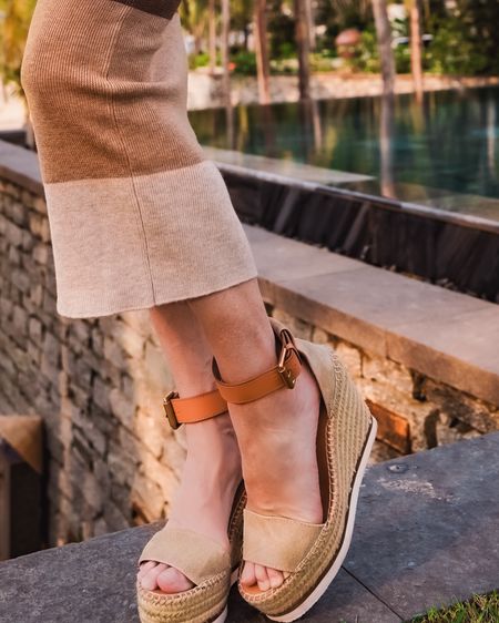 My go-to summer wedges are now on major sale!!! These are SO comfortable. I own them in 3 different colors! Fit is true to size. 

~Erin xo 

#LTKSeasonal #LTKShoeCrush #LTKSaleAlert
