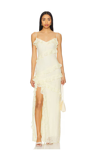 Caila Maxi Dress in Butter Yellow | Revolve Clothing (Global)